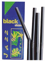 Black Bendy Straw  